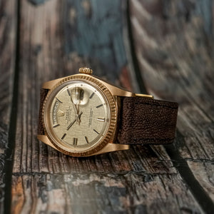Rolex Day-Date Or Jaune 18kts Cadran OT Pie Pan Lin -1975- Réf.1803 Cal.1556 -1975-