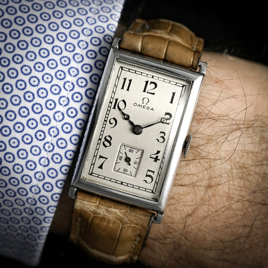 Omega Tank Art Deco acier curvex -1935-  Réf. CK730  Cal. 20 F  -1935-