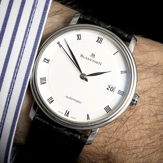 Blancpain Villeret acier automatique 38 mm -2017- Réf. 6223-1127-55A  Cal.1153 -2017-