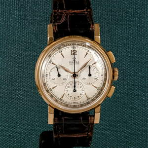 Omega Chronographe or Jaune 18kts -1947- Réf.2550 Cal.321/ lemania 27ch C12 -1947-
