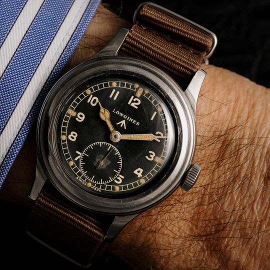 Longines Military WWW Dirty Dozen WW2 British Army issued  -1945-