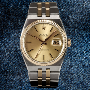 Rolex Datejust Oysterquartz or/acier Réf.17013 Cal.5035  -1979-