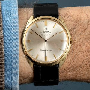 Omega Constellation ultra-plate automatique or jaune 18kts -1967-  Réf. 163001  Cal. 712  -1967-