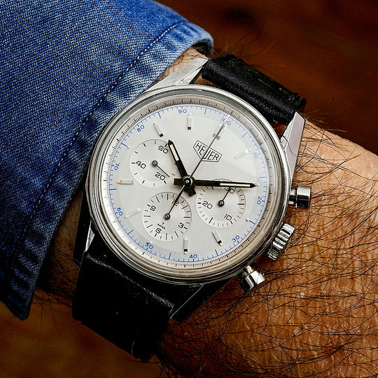 Heuer Chronographe Carrera 1964 Re Edition Full Set  Réf. CS3110  Cal. Lemania 1873  -2000-