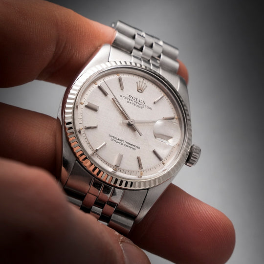 Rolex Oyster Perpetual Datejust Chronometer 1601 Cadran Lin 36mm Réf. 1601 Cal.1570  -1973-