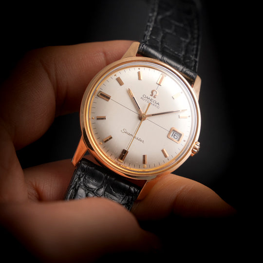 Omega Seamaster automatique or rose 18kts "Crosshair Dial" Réf. 166001-1967-