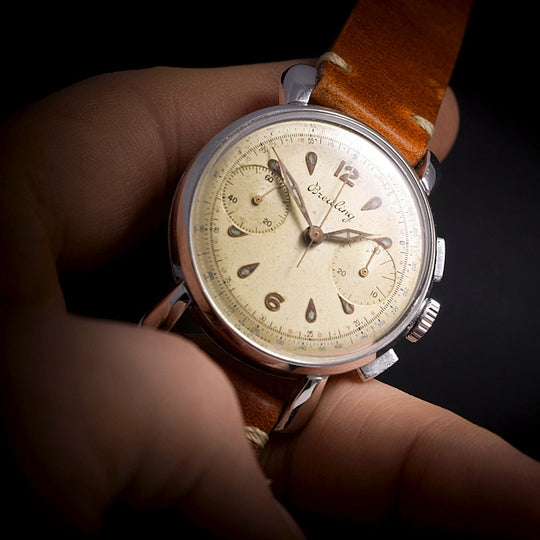 Breitling Chronographe "Fancy Lugs" Réf.1192  Cal. Venus 188 -1951-