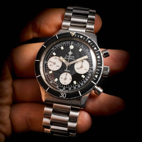 Chronographe Zodiac Sea-Chron 20ATM Valjoux 72  Réf. 692 840  -1969-