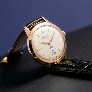 Movado Jumbo Day-Date Or rose 18Kts Réf. R8533  Cal.118 -1958-