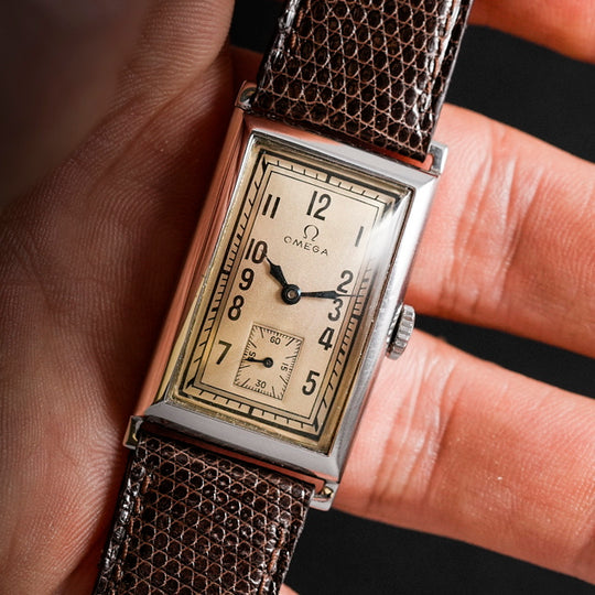 Omega Tank Art Deco Acier Cal. 20 F  -1939-