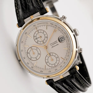 Van Cleef & Arpels Le Chronographe Or & Acier Réf. 424.023 Cal Jaeger Lecoultre 889 -2000-