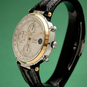 Van Cleef & Arpels Le Chronographe Or & Acier Réf. 424.023 Cal Jaeger Lecoultre 889 -2000-