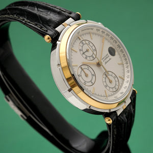 Van Cleef & Arpels Le Chronographe Or & Acier Réf. 424.023 Cal Jaeger Lecoultre 889 -2000-