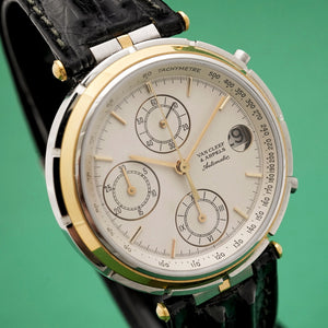 Van Cleef & Arpels Le Chronographe Or & Acier Réf. 424.023 Cal Jaeger Lecoultre 889 -2000-