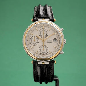 Van Cleef & Arpels Le Chronographe Or & Acier Réf. 424.023 Cal Jaeger Lecoultre 889 -2000-