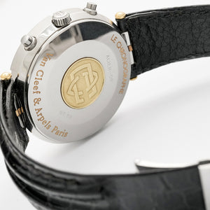 Van Cleef & Arpels Le Chronographe Or & Acier Réf. 424.023 Cal Jaeger Lecoultre 889 -2000-