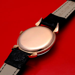 Movado Calendograph triple Date or rose 18kts "Ruby Dial" Réf. 4823  Cal. 475 -1946-