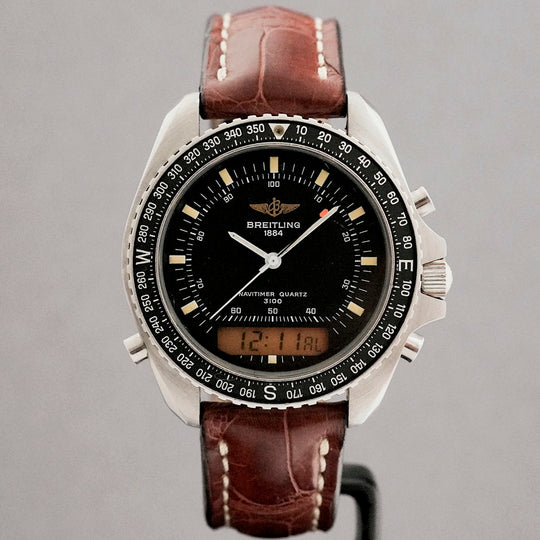 Breitling Navitimer Pluton Quartz 3100 Réf. A51037 Cal. Breitling B232 Multifonctions  -1990-