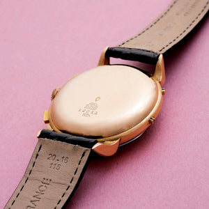 Libana Chronographe Triple Date Or Rose 18kts 38 mm -1948-Réf. 12011  Cal. Valjoux 72C  -1948-