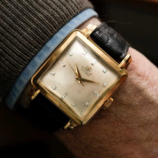 Gübelin Cioccolatone Ipso-Matic or jaune 18kts -1954- Cal. K825 -1954-