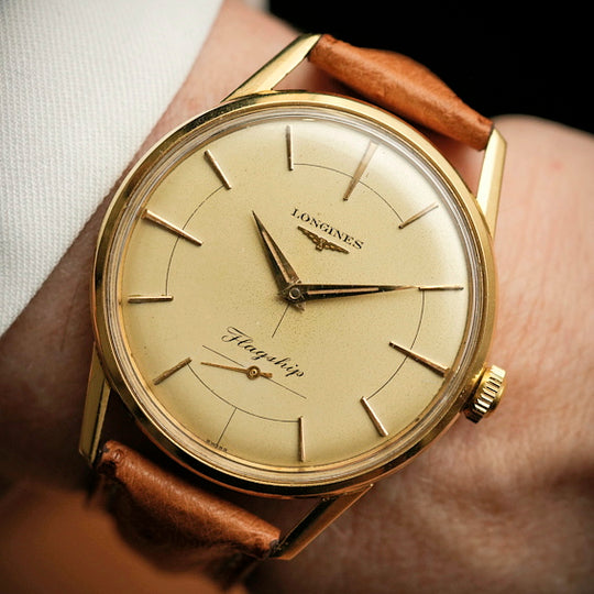 Longines Flagship  vintage Or Jaune 18kts 1958-  Réf. 402  Cal. 30L