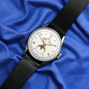 Omega Cosmic tiple date phase de lune Réf. 2471/1 Cal. 381 base Lemania 27 DLPC  -1946-
