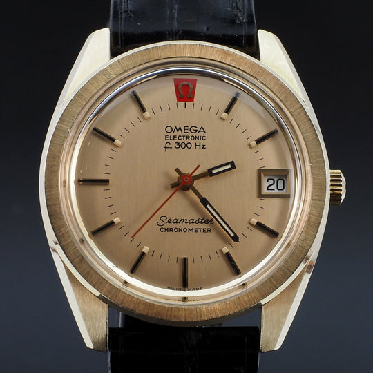Omega Seamaster Chronomètre Electronic f300Hz or/acier Réf.198001 -1972-