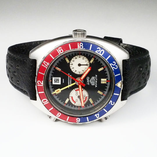 Chronographe Heuer Autavia GMT PEPSI  Réf.11630 Cal.14/Buren1281 -1978-