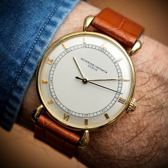 Vacheron Constantin Or jaune 18kts "Teardrop Lugs" -1949-  Réf. 4126  Cal. P454/5B  -1949-