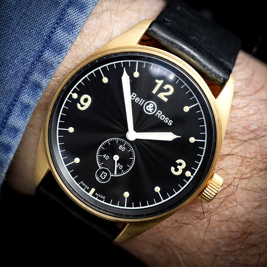 Bell & Ross Vintage 123 automatique or jaune 18kts -2009-  Réf. 123Y00031  Cal.  ETA 2895-1/2 30  -2009-