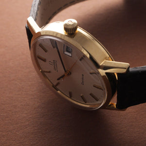 Omega Genève Automatic Date Or jaune 18Kts  Réf. 166 127  Cal. 1481  -1972-