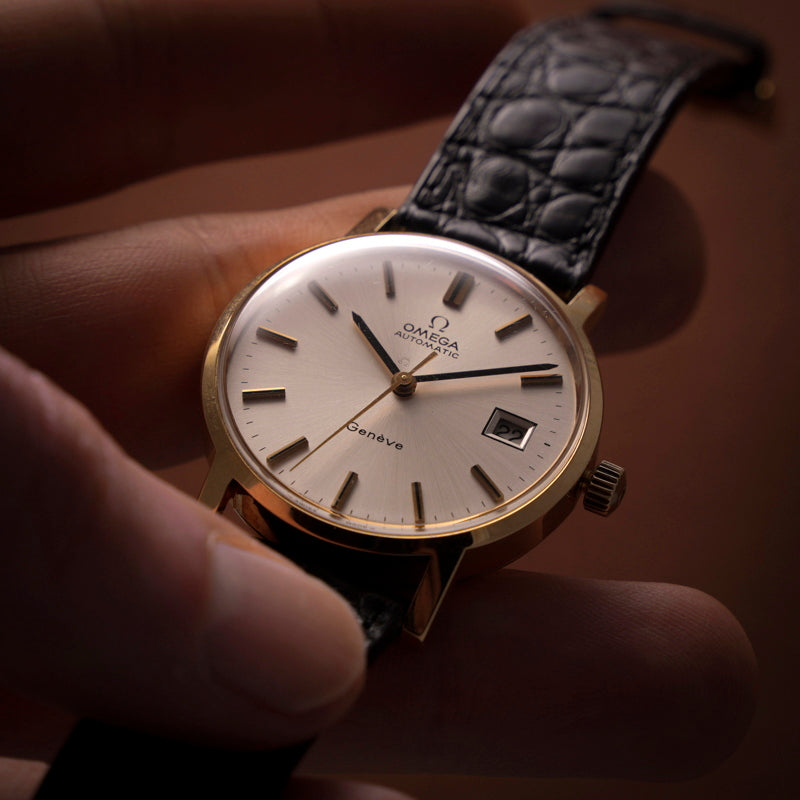 Vintage Montre Omega Geneve Prix Omega Genève Automatic Date Or