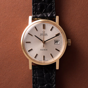 Omega Genève Automatic Date Or jaune 18Kts  Réf. 166 127  Cal. 1481  -1972-