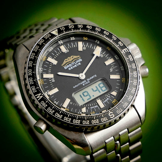 Breitling  Navitimer quartz 2100 "Military" -1985-  Réf. 2710  Cal. ETA Y2 900231  -1985-