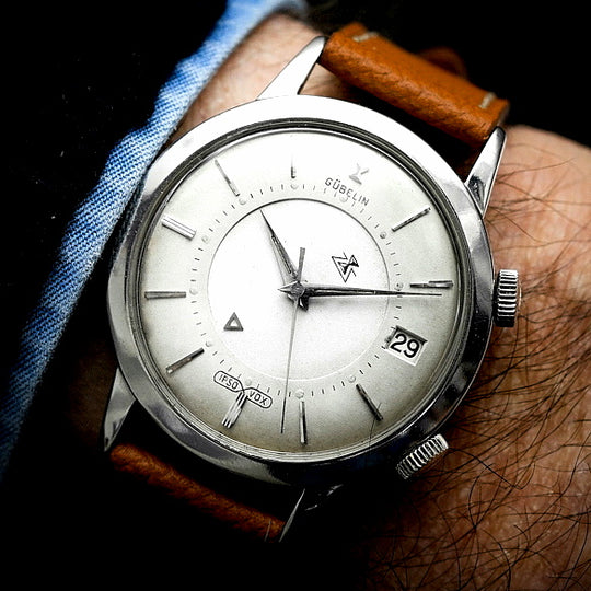 Gübelin Jaeger LeCoultre Memovox  / IPSO-VOX Automatique 37 mm Cal. 825 -1965-