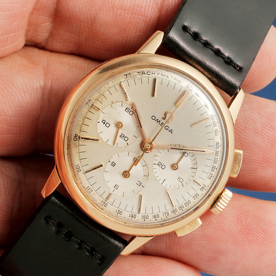 Omega Chronographe or rose 18kts Calibre 321  Réf. 101 010 65  Cal. 321  -1966-