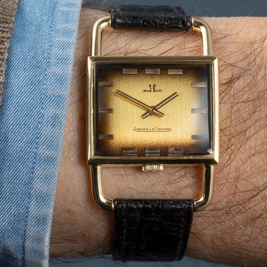 Jaeger LeCoultre Etrier Jumbo or jaune 18kts -1968-  Réf. 9041  Cal.  K818/1C  -1968-