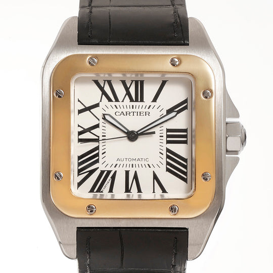 Cartier Santos 100 XL Or/Acier Réf. 2656 Cal. 049 -2009-