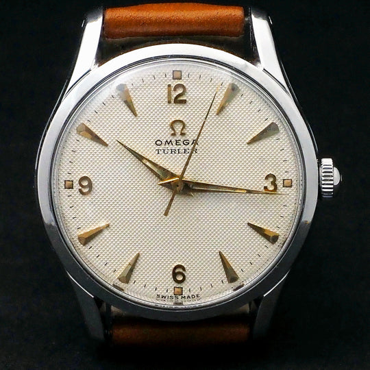 Omega Türler Acier "Honeycomb Dial" 36x36mm Cal.283 30T2 Réf.2640-9 SC -1953-
