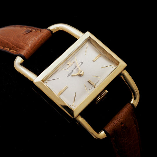 Jaeger LeCoultre Etrier Hermès "Luchetto" Médium Or jaune 18Kts Réf.1671.21 -1965-