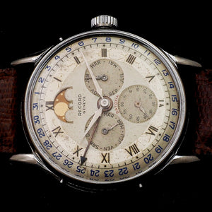 Record Watch & Co Datofix Triple Date Phase de Lune Réf.11346 -1947-