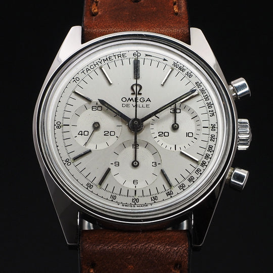 Chronographe Omega De Ville acier mécanique Réf.145.018 Cal.861 -1968-