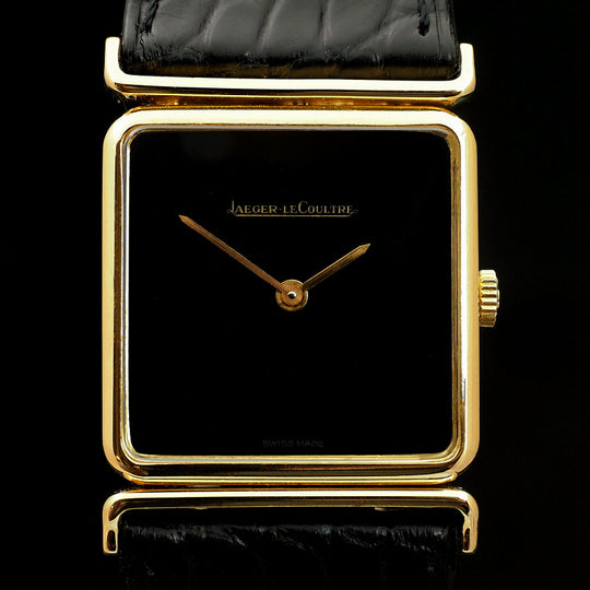Jaeger Lecoultre mécanique Or Jaune 18Kts Cadran Onyx Réf.1418497 Cal.818/3 -1978-