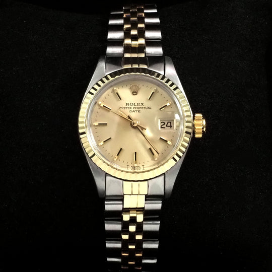 Rolex Lady Oyster Perpetual Date Or/Acier Réf.6917 Cal.2030 -1974-