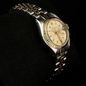 Rolex Lady Oyster Perpetual Date Or/Acier Réf.6917 Cal.2030 -1974-