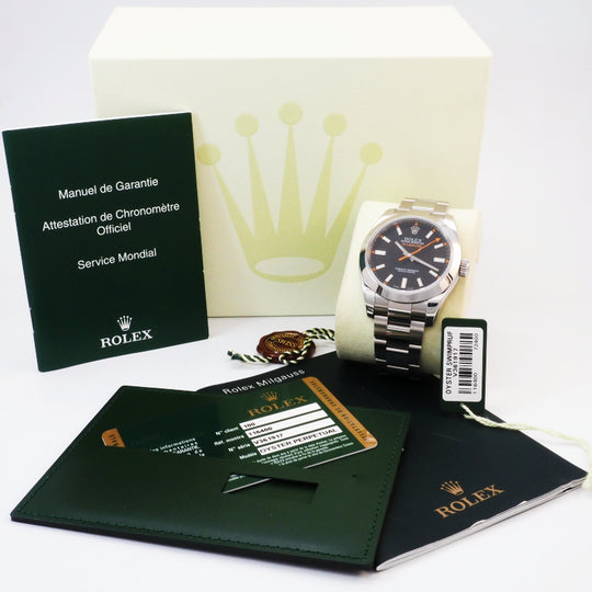 Chronomètre Rolex Oyster Perpetual Milgaus Acier Full set Réf.116400 -2009-