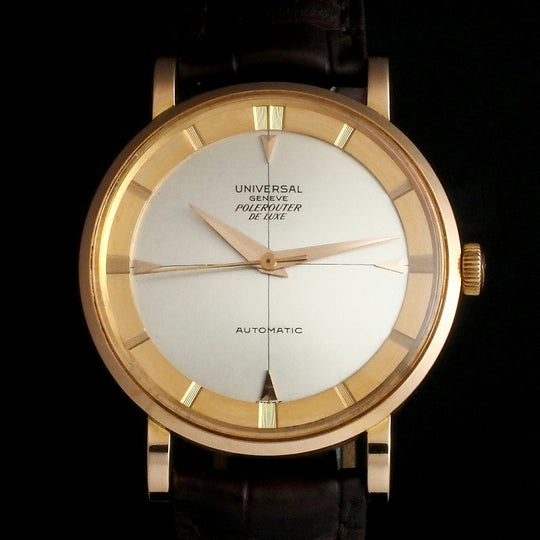 Universal Genève Polerouter De Luxe or rose 18Kts Réf.10234-2 Cal.138SS-1962-