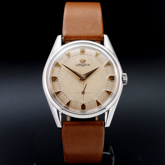 Lemania mécanique Acier inoxydable Réf.933/61 Cal.3000 -1954-