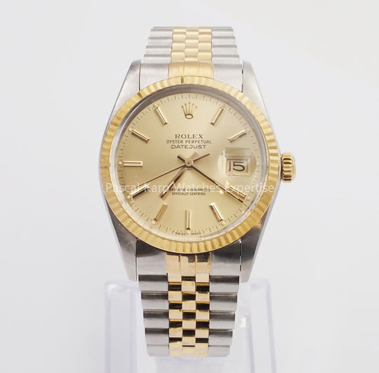 Rolex Oyster Perpetual Datejust Or/Acier réf : 16013 -1986-