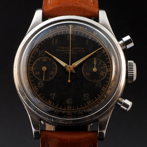 Chronographe acier mécanique Chronogaraphe Suisse ’Lycke Watch’ Valjoux 23 -1944-